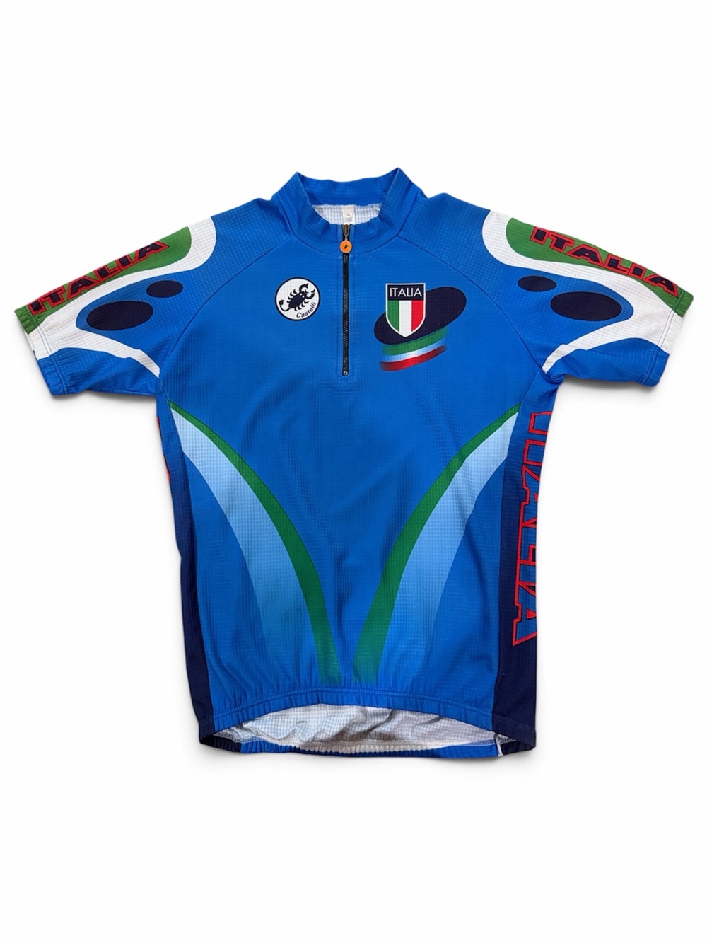 Castelli Blue Short-Sleeve Cycling Jersey